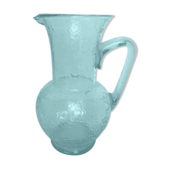 Green glass pitcher