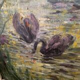 Swan landscape painting