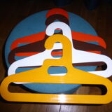 Rigid plastic hangers from the 1970s
