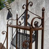 Étagère boulangère en fer forgé artisanal