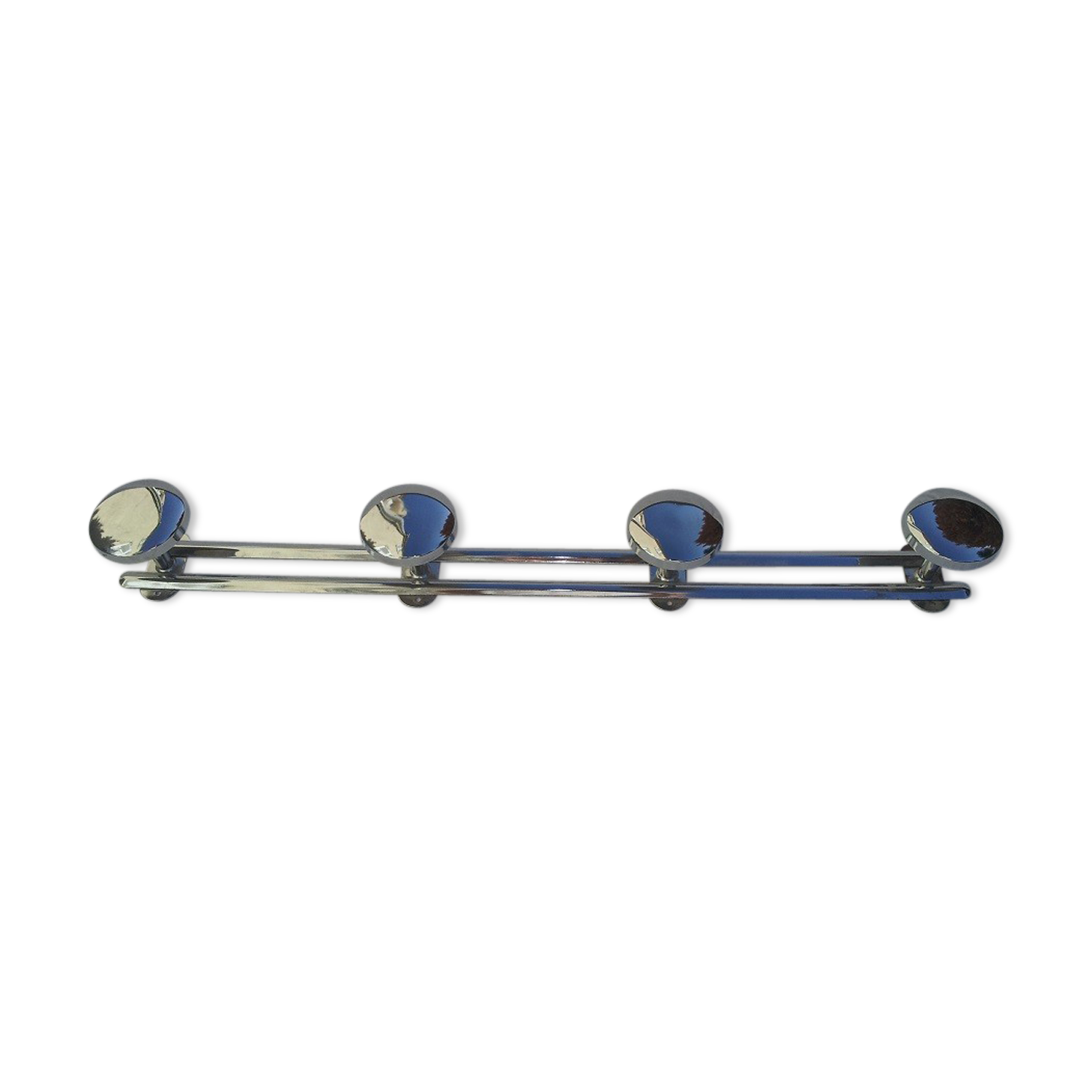 Chrome metal coat hanger
