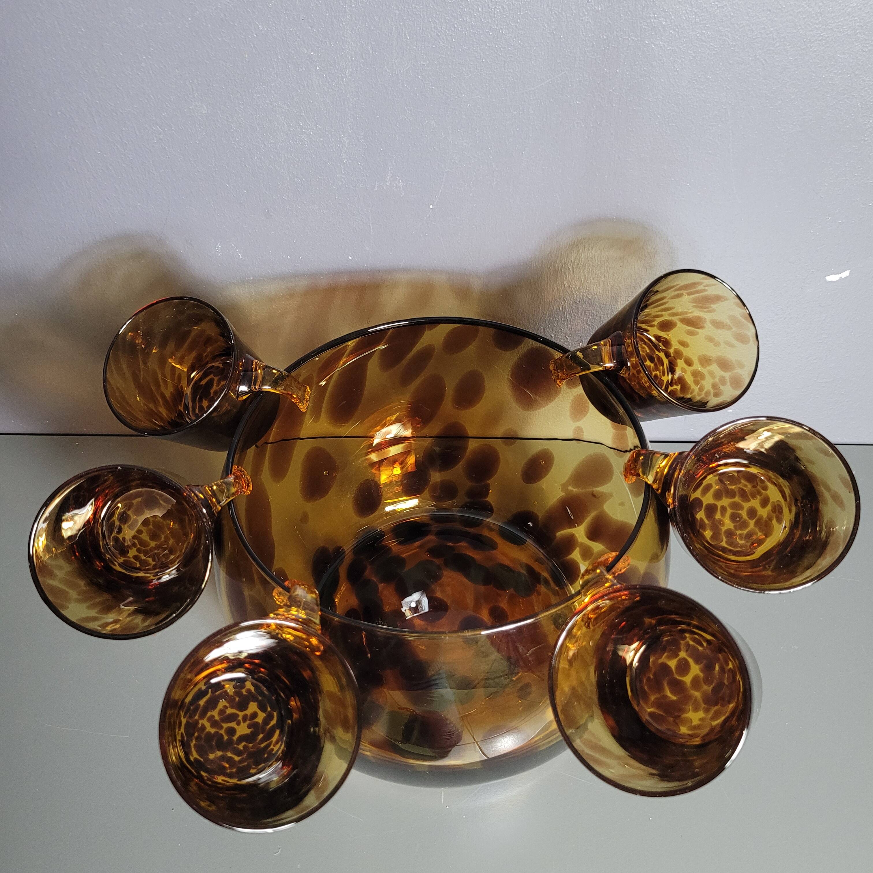 Blown glass punch service