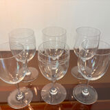 4 Perfection and 2 Byzantine Baccarat glasses