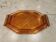 Lot de 2 plats anciens art déco en verre