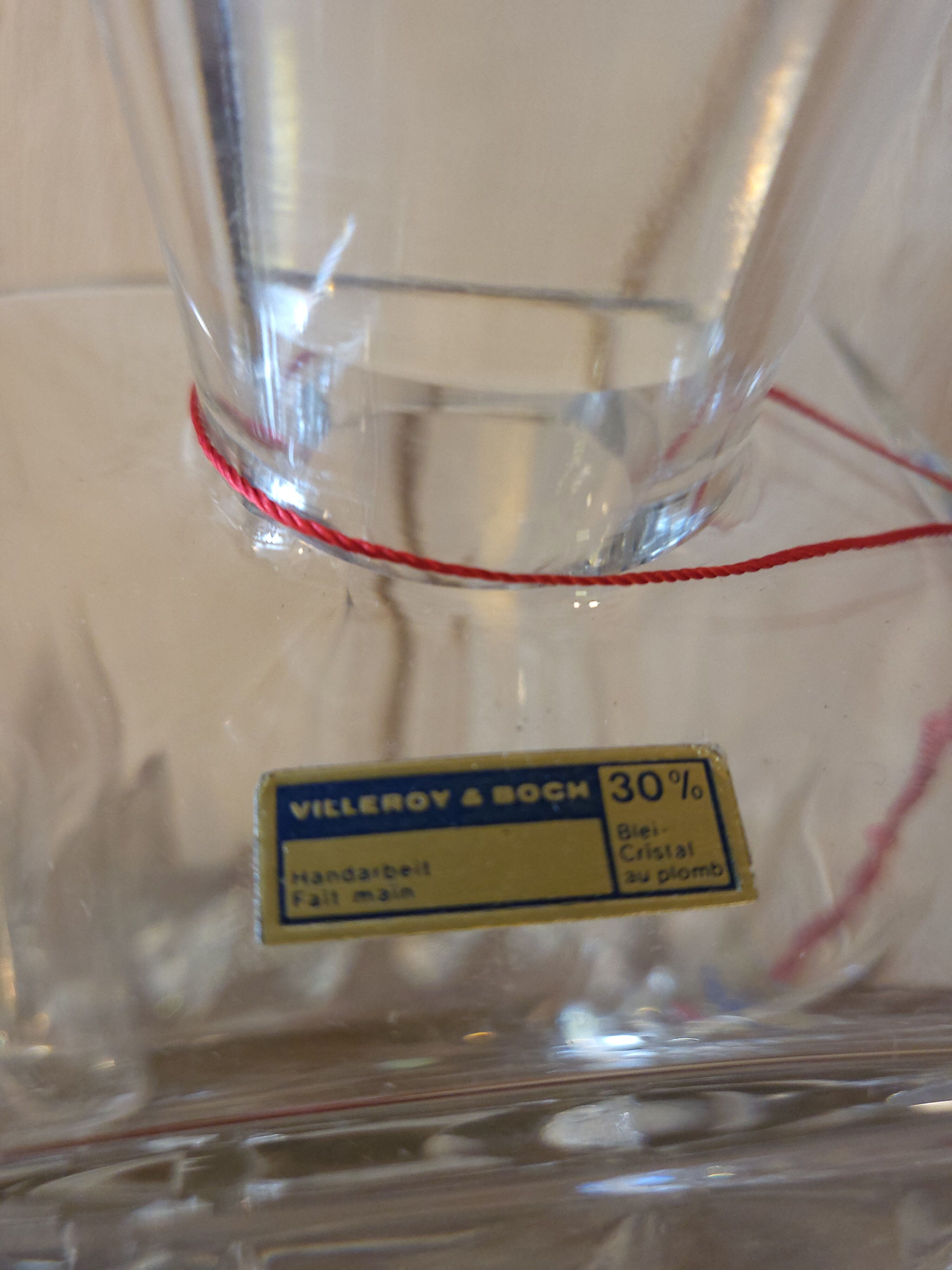 Decanter in crystal villeroy and Boch