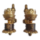 Paire d'appliques murales en bronze style Empire anciennes