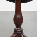 Antique English Round Open Birdcage Tilt-Top Table / Wine Table
