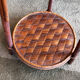 Side table / Occasional table Chestnut. Vintage rattan.