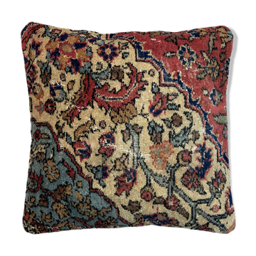Housse de coussin de tapis turc vintage 45 x 45 cm