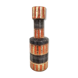 Vase céramique orange