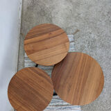 Coffee table 3 walnut trays
