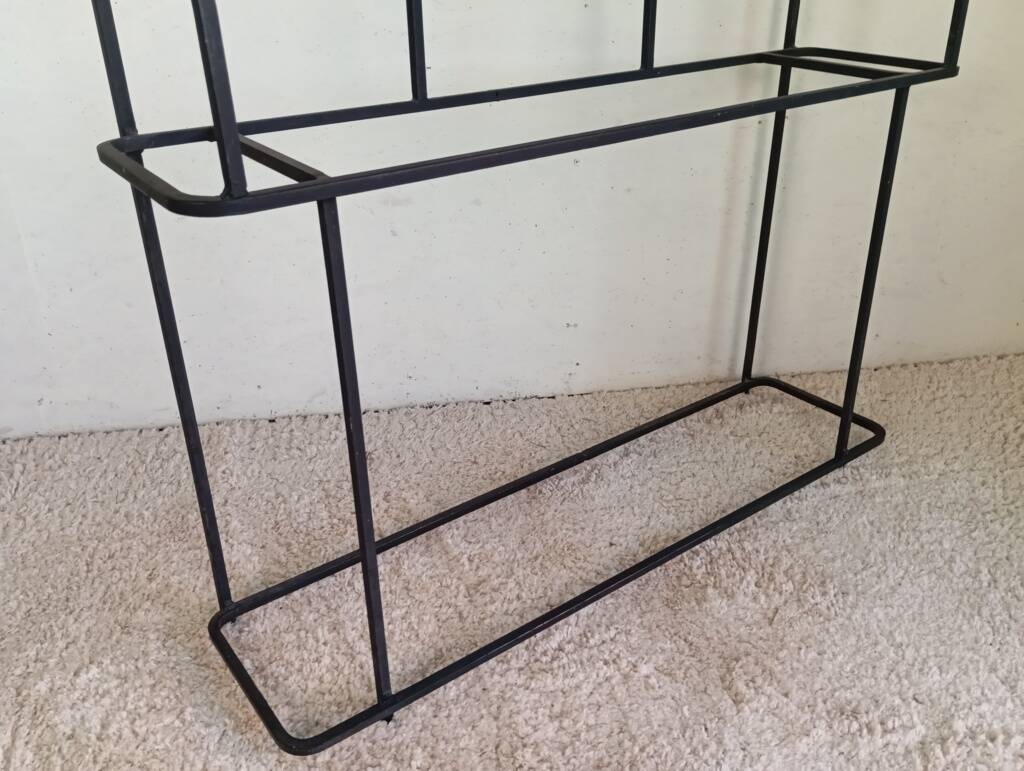 Large modernist wrought iron cloakroom from the 1950s.