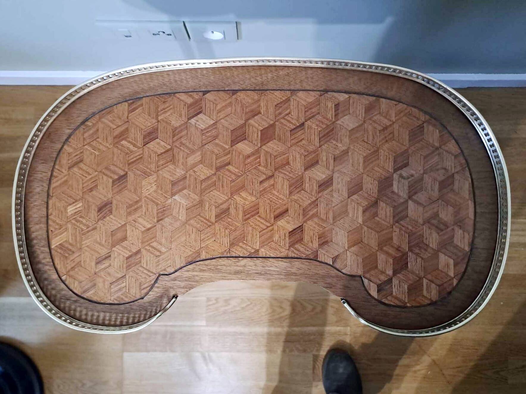 Side table or small table in marquetry