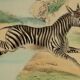 Original zoological plank "Lama - Vigogne - Zebra" Buffon 1848