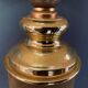Leather and gold metal lamp from Le Dauphin 1970