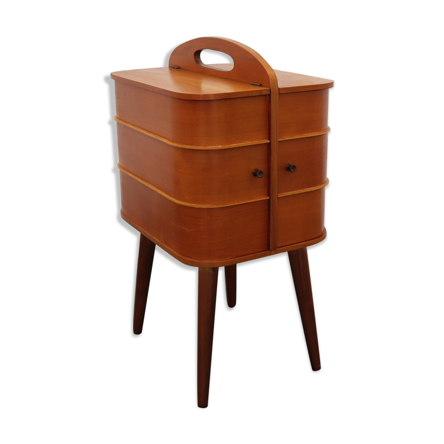 Wooden Sewing Cabinet, 1960s