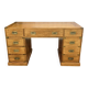 Nautical-style teak writing desk