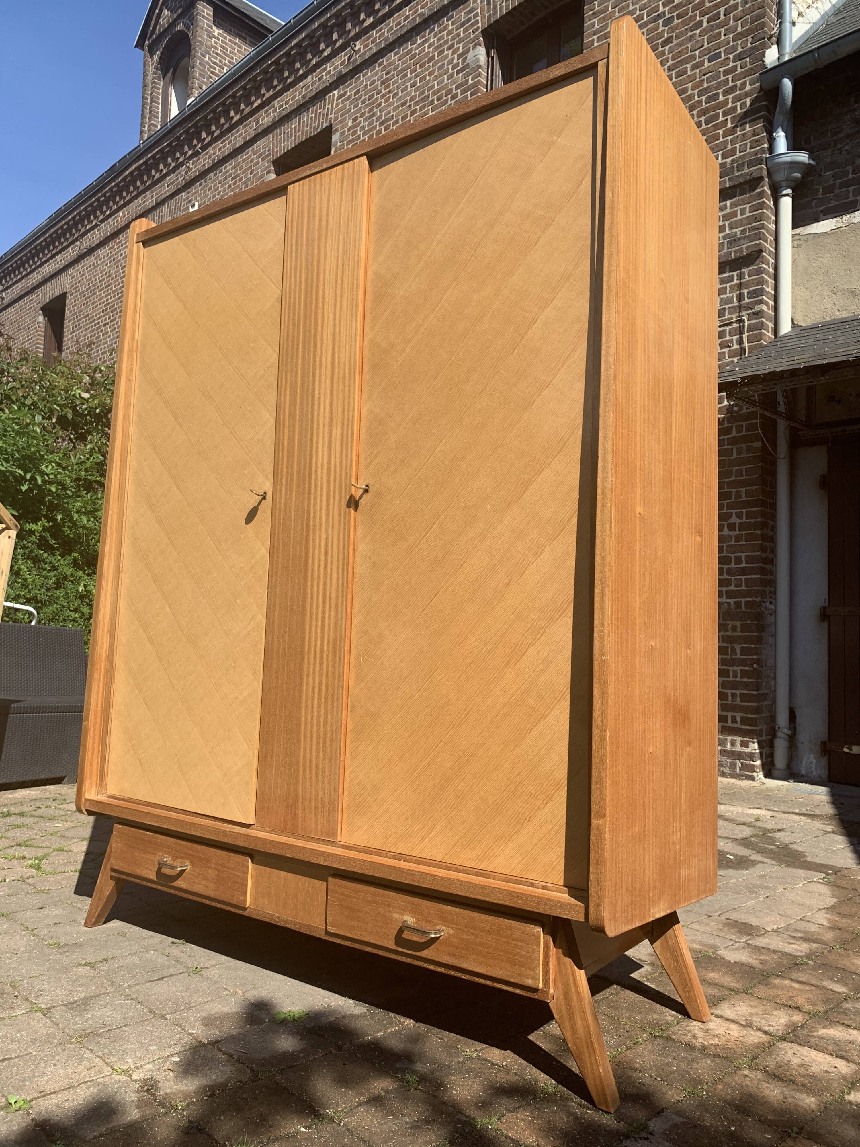 Vintage cabinet feet compass