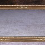 Golden wooden trumeau mirror, Louis XVI style – early 20th century