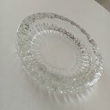 Large vintage molded glass ashtray