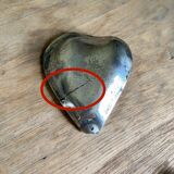 70s flower ashtray in metal