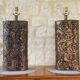Pair of Brutalist table lamps by Irv Bramberg, 1960s