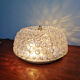 Large honeycomb glass ceiling light and brass, Glasshütte Limburg, 1970