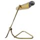 Rare Midcentury Brass Table or Desk Lamp OMI, Office or Bank, Germany, 1970s