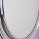 Vintage 1970s round wall mirror in chrome-plated metal, italian design