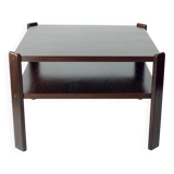 Table basse en hêtre foncé par Hikor Pisek Tchécoslovaquie années 1980