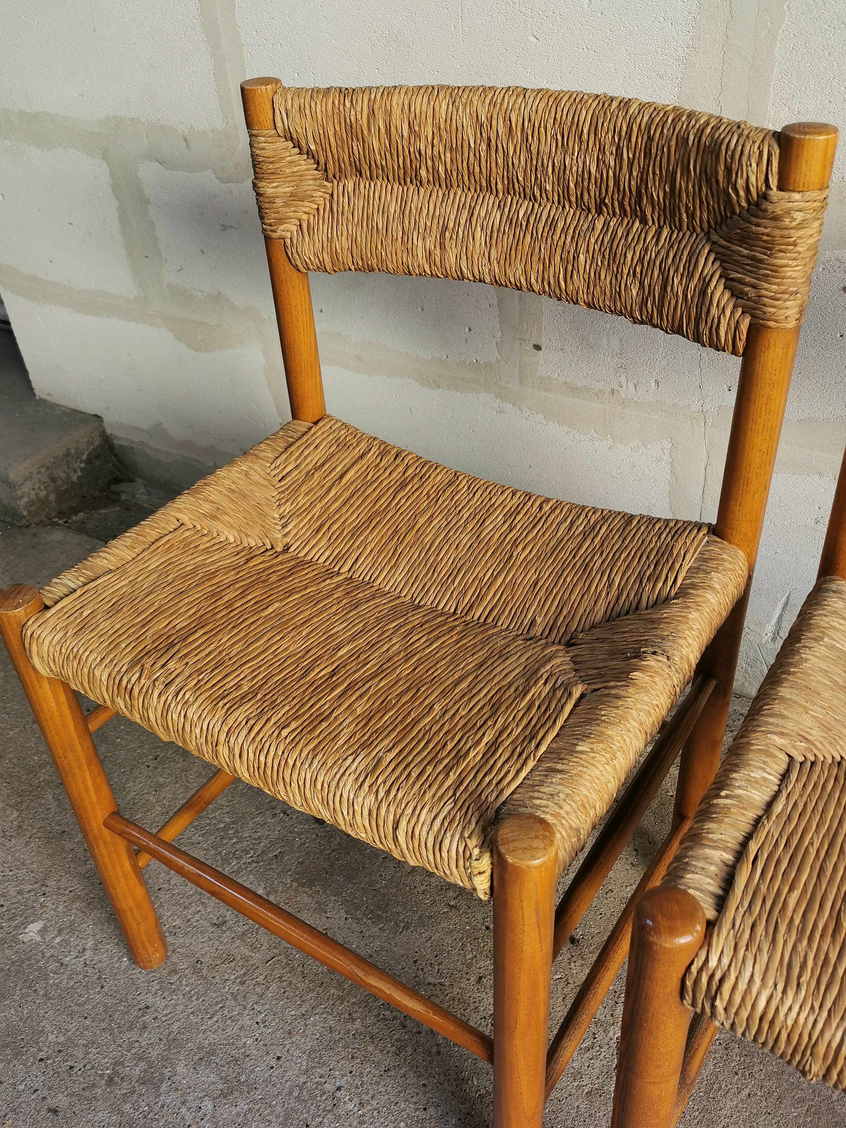4 vintage chairs Dordogne model by Robert Sentou