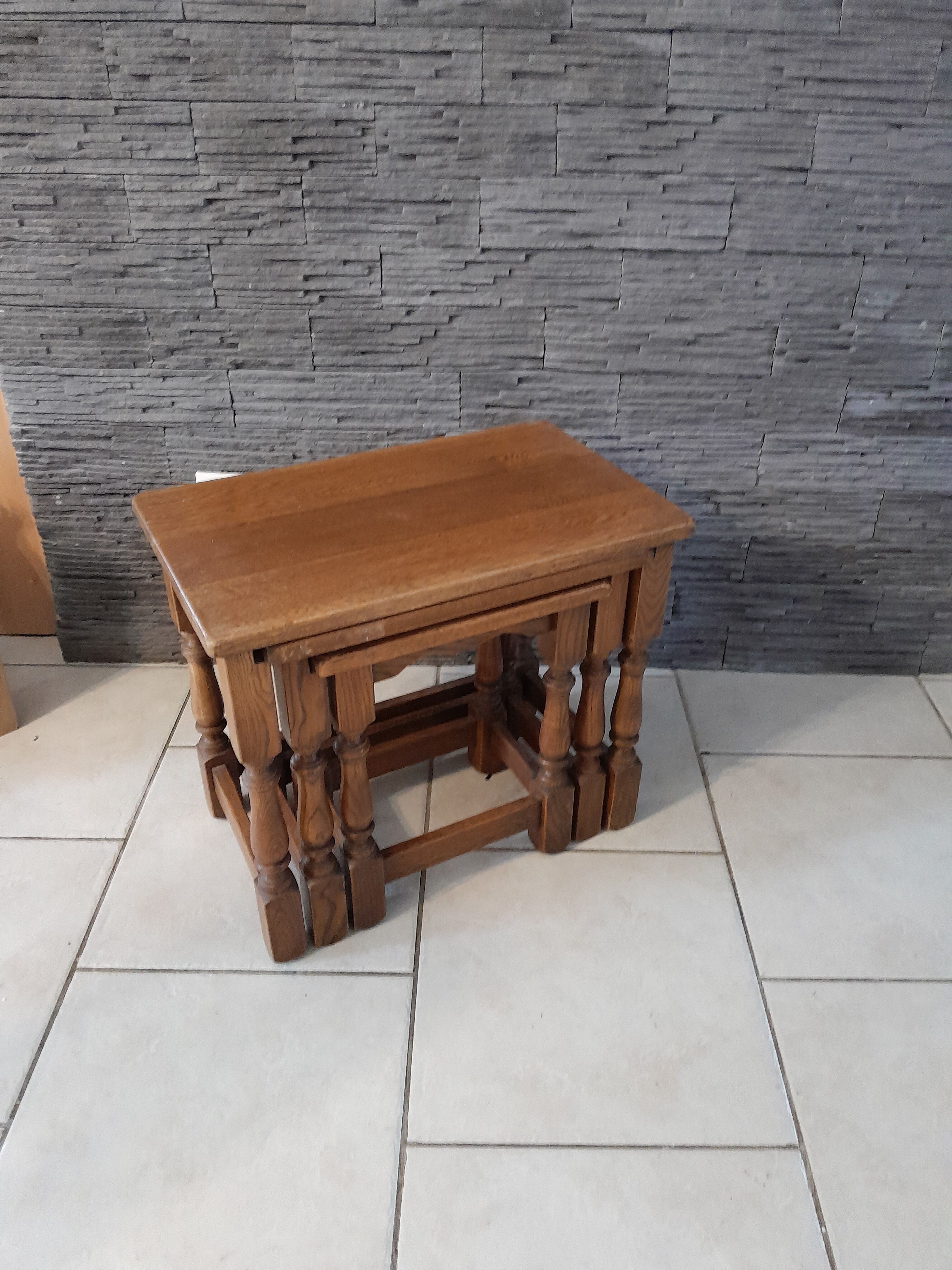 Old oak nesting table
