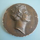 plaster medallion Louvre Museum 19th century Emile Deschamps David Angers 1829 medal