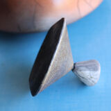 Raku ceramic bonbonnière signed