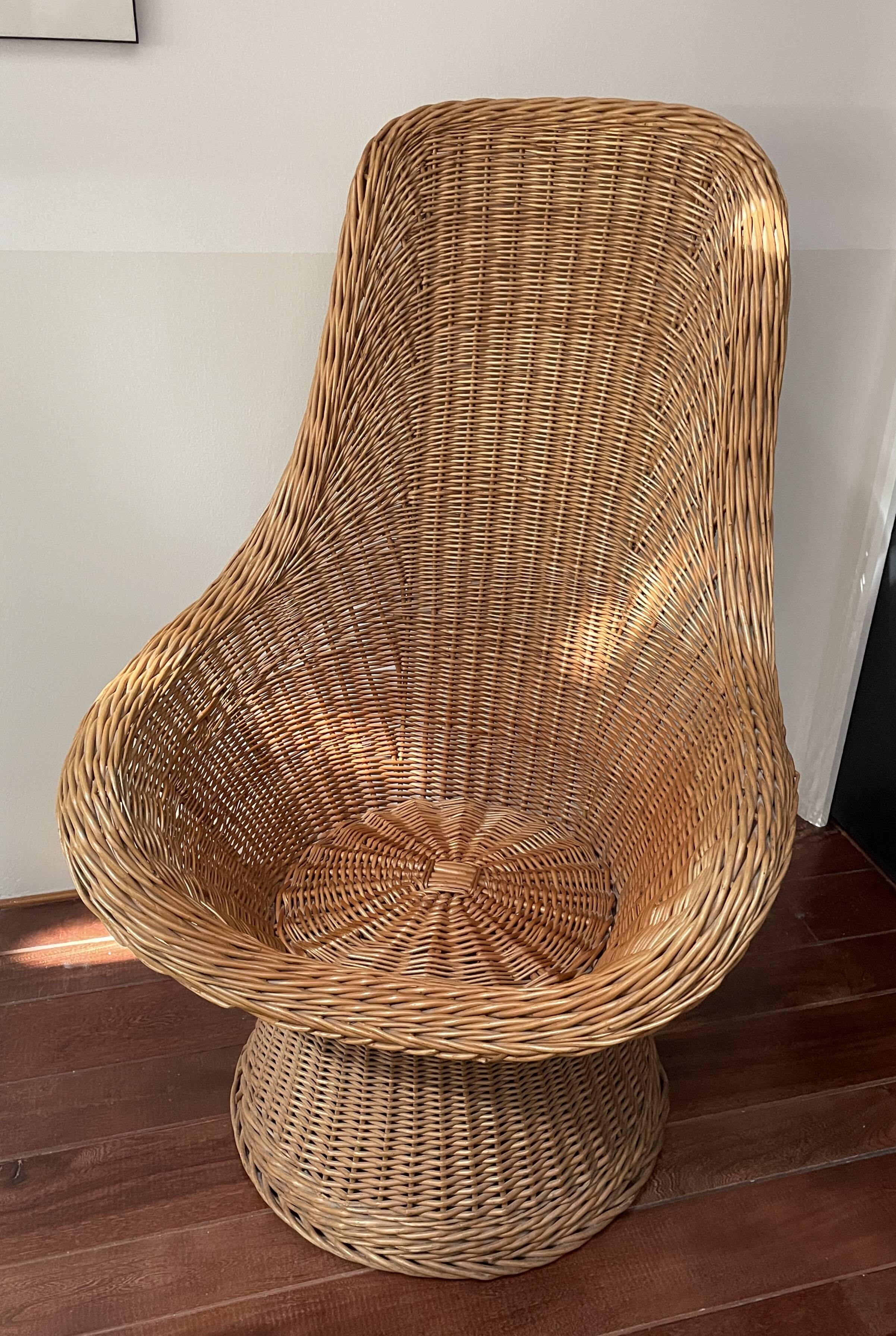 High back armchair from the 1960s and 70s