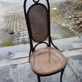 Set of 5 Thonet Long John chairs