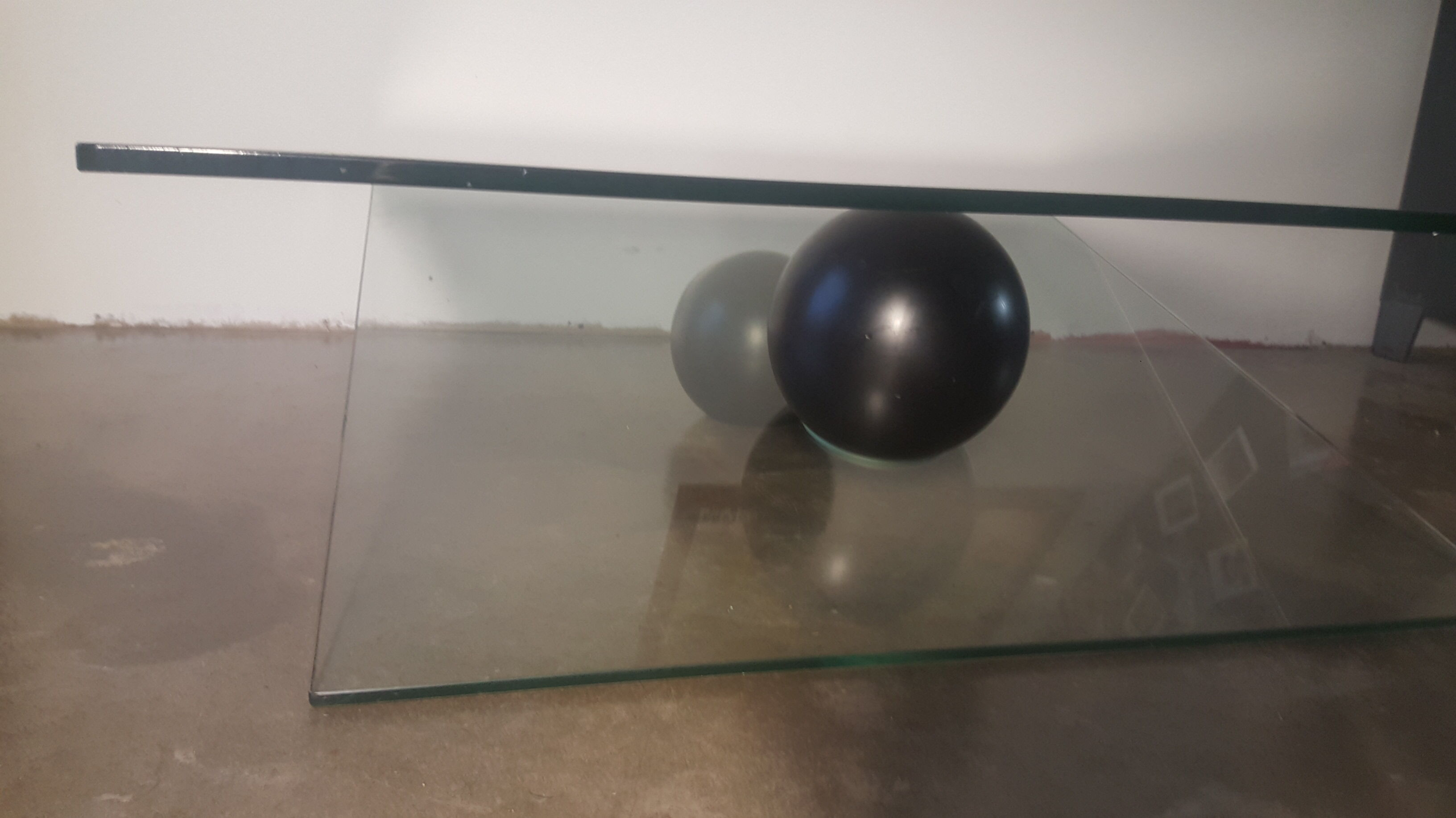 Roche Bobois glass coffee table