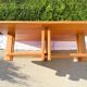 Large coffee table in solid elm