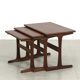 Tables gigognes par Kai Kristiansen, ensemble de 3