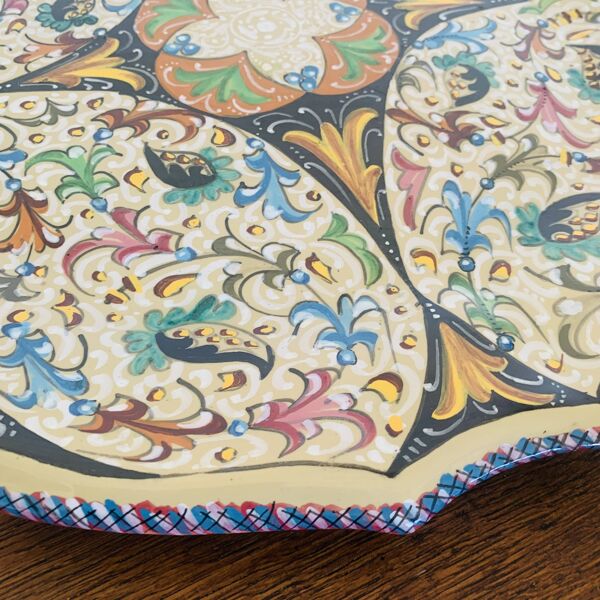 Grand plat signé Molaroni Pesaro Italie