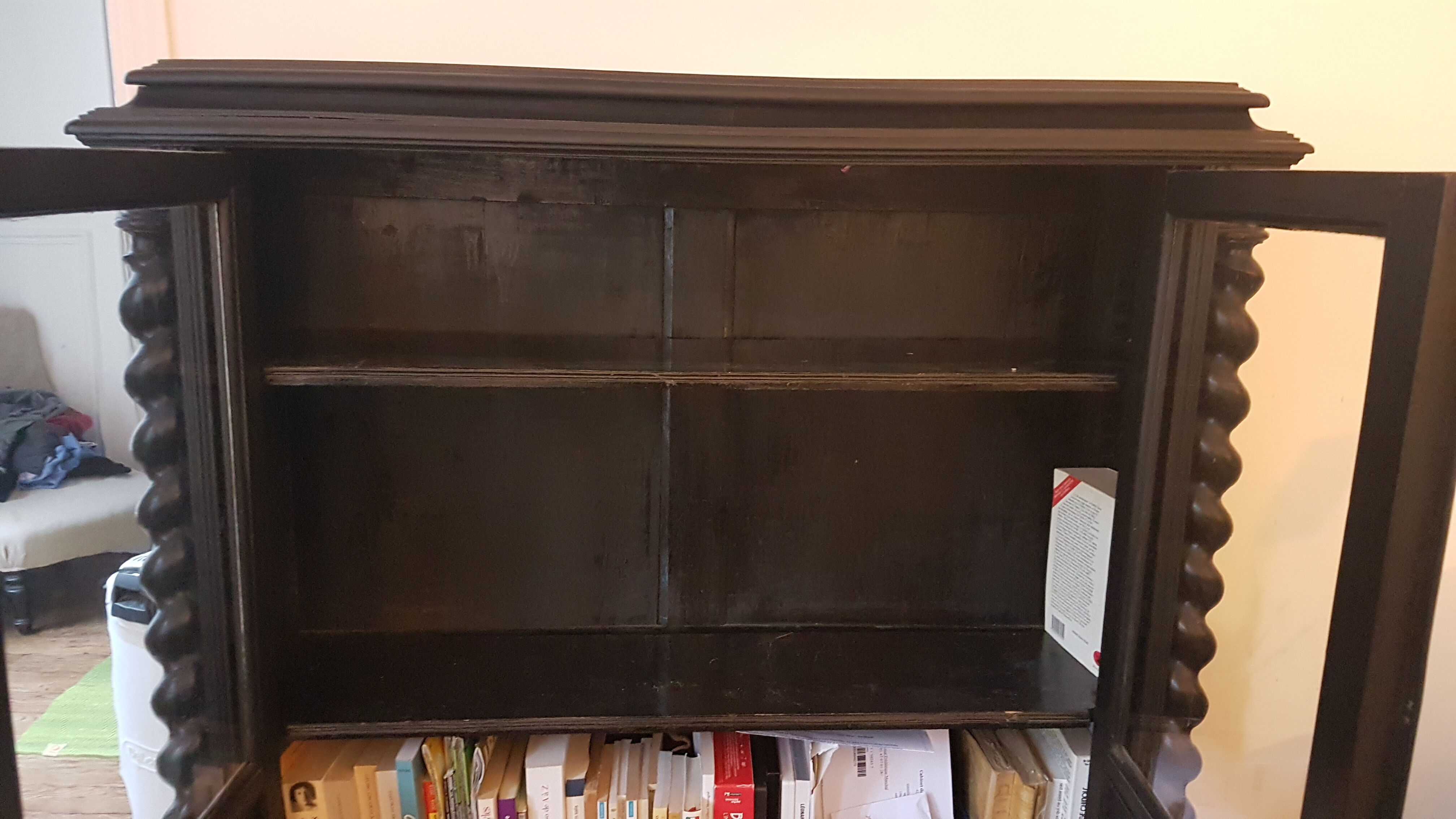 Painted wood library