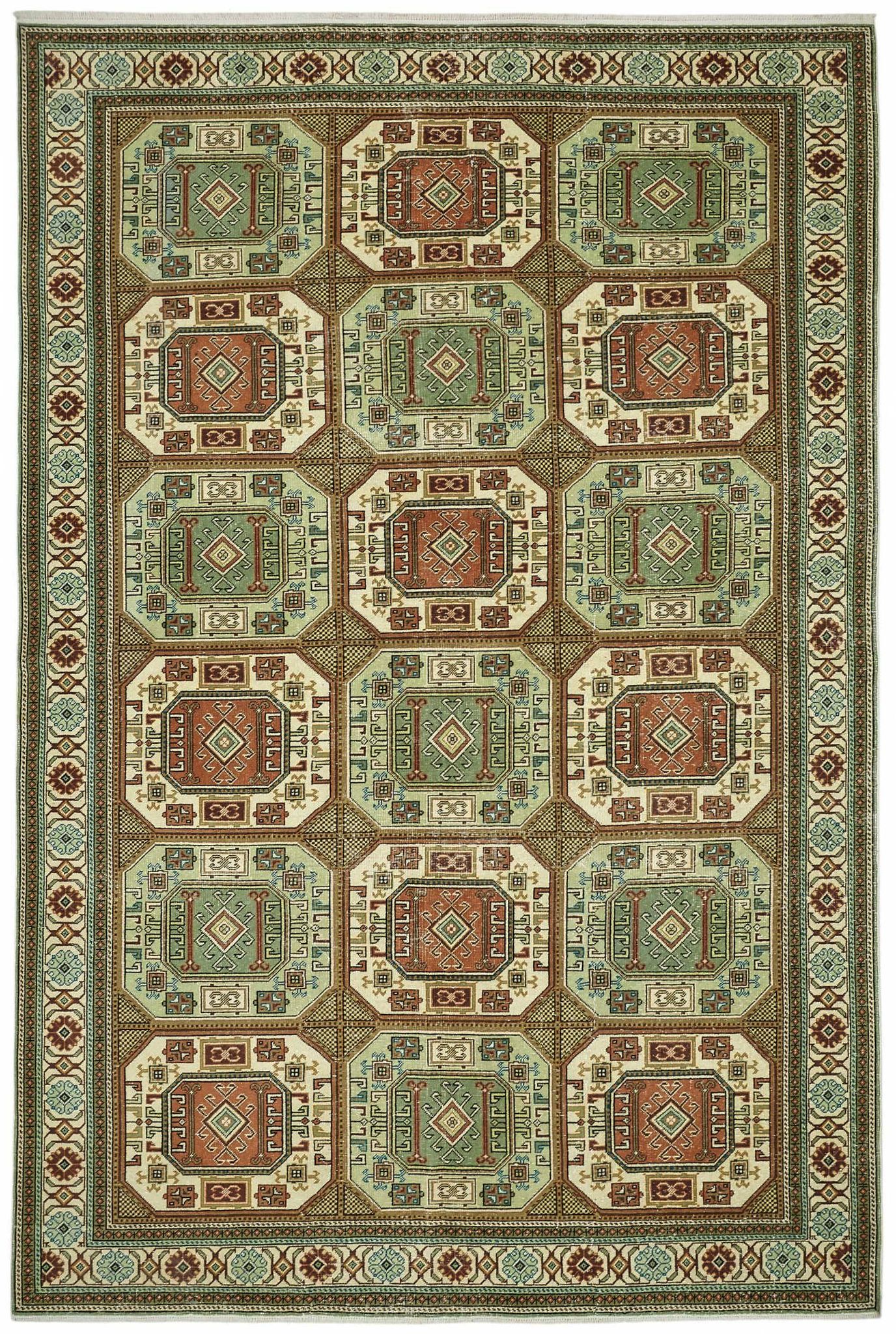 Tapis vintage en laine turque Kayseri 193 cm x 290 cm