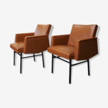 Pair of modernist armchairs 60s