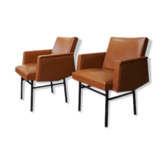 Pair of modernist armchairs 60s