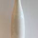 Large Little Girl Vase Long Straight Neck Cylindrical Cracked Glazed Ceramic