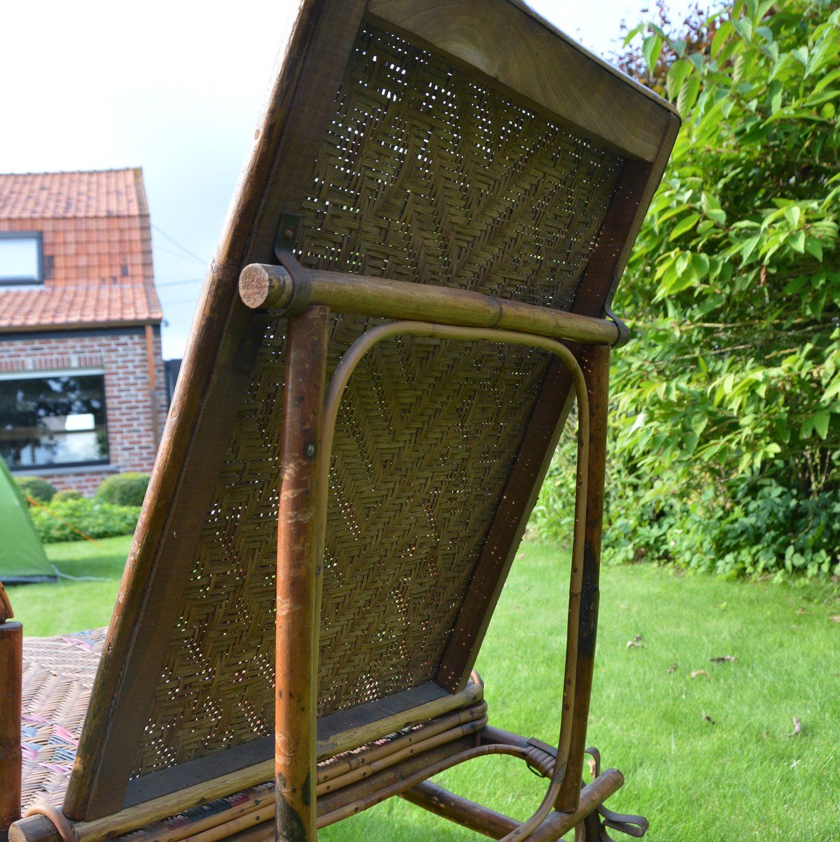 Transat Ancien Art Déco in vintage rattan 1920