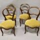 Set of 4 Louis Philippe chairs