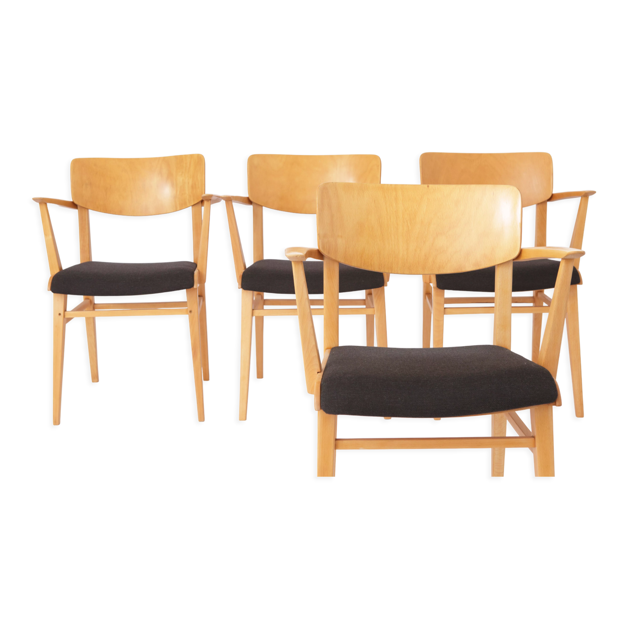 4 vintage arm chairs Casala 60s-70s Italy