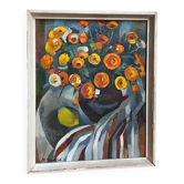 Floral still life oil painting by Maira Veisbārde | Latvia | 1981