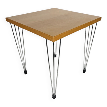 Design danois - style Fritz Hansen - table d'appoint 'Hairpin' - Danemark - années 80